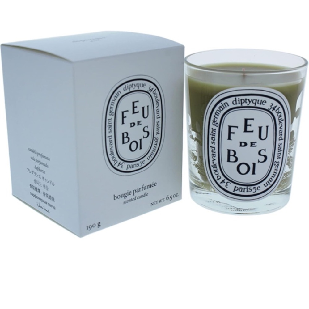 NEW Diptyque Feu de Bois scented candle 6.5 oz.